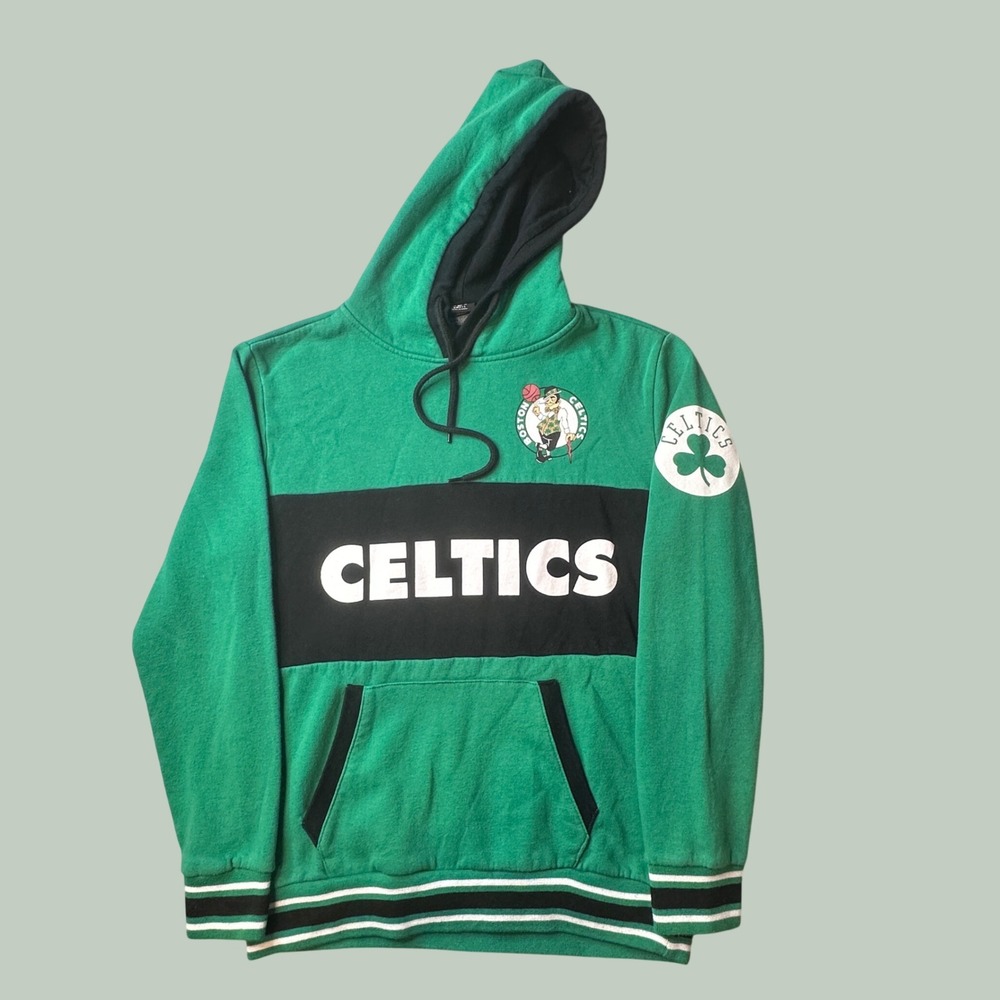 Boston Celtics Hoodie Mens Small Green NBA Basketball Pullover Sweatshirt NBA